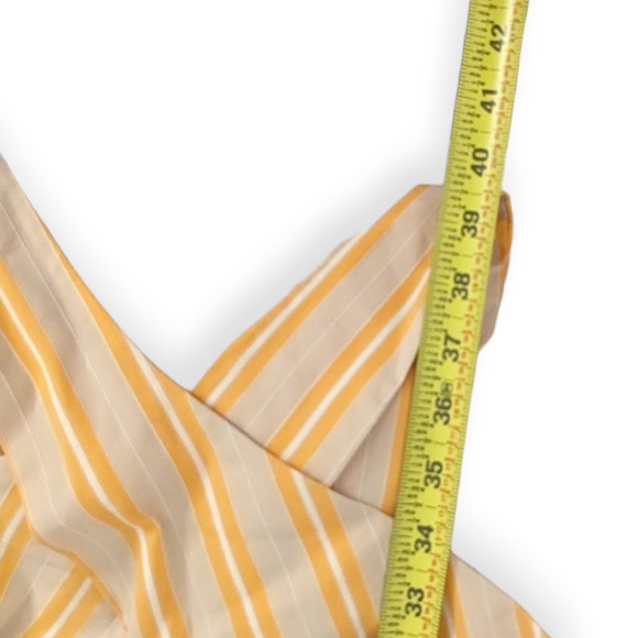 Anthropologie HD in Paris Asbury Stripe Crossover A-Line Dress - Picture 11 of 12